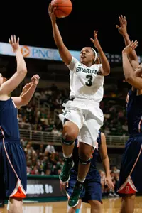 Senior Porsche Poole went 12-for-24 from the field, scoring a career high 28 points.