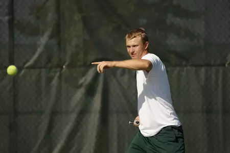 Will Davis won both of his matches today at the ITA Midwest Regional.