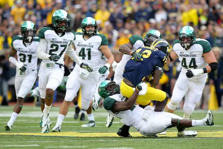 MSU lost despite limiting Michigan to four field goals and 326 total yards - nearly 100 yards below its season average.