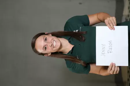 Senior Jenny Rusch took two individual titles in the 50 and 100 freestyle against Illinois