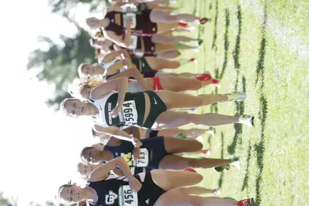 Senior Katie Haines took home the first overall finish in the women's 5K race