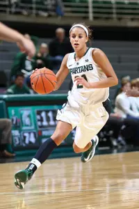 Junior Klarissa Bell led the Spartans in points (19), rebounds (8), assists (6) and steals (3) in MSU's 83-39 win over UT Arlington.
