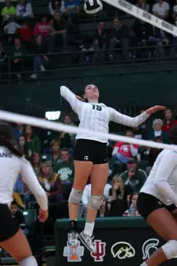 Lauren Wicinski had 15 kills, two aces and eight digs for MSU.