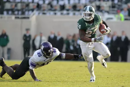 Le'Veon Bell recorded his sixth 100-yard rushing game of the season, with 32 carries for 133 yards vs. Northwestern.