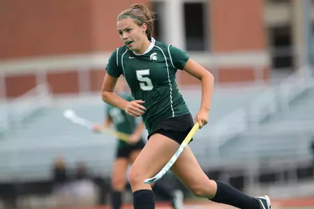 Abby Barker led the Spartans in goals and points for the second consecutive season.