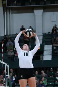 Kristen Kelsay recorded her fifth double-double of the season.