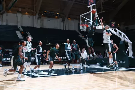 The Spartans practiced at Jenison Field House on Thursday in advance of Saturday's game vs. Tuskegee.
