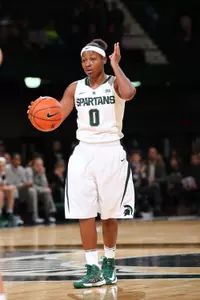 Sophomore Kiana Johnson scored the final eight points for MSU, including the game-winner with 8.3 left in overtime.