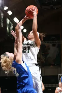 Junior Klarissa Bell and the Spartans look to remain unbeaten at home as they close out the non-conference schedule with Temple on Saturday.