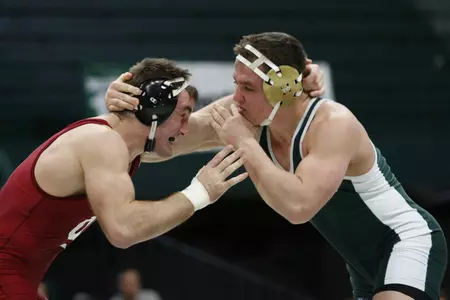 Nick McDiarmid and the Spartans open the Big Ten season Friday night at Wisconsin.