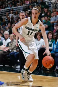 Sophomore Annalise Pickrel scored a season high 12 points today in 18 minutes off the bench.