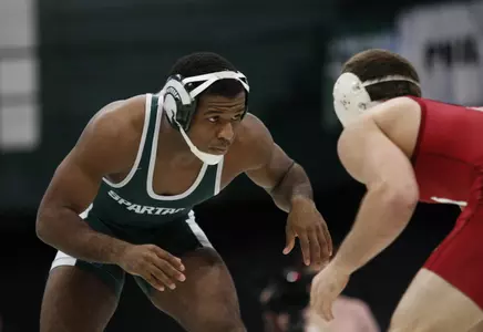 Senior Anthony Jones Jr. improved to 11-3 in dual matches this season at 157 pounds.