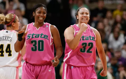 Lykendra Johnson and the Spartans sold out Breslin Center in last year's Play4Kay game vs. Michigan.