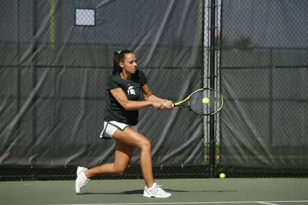 Junior Michaela Silesova dropped her opponent, 6-0, 6-0.