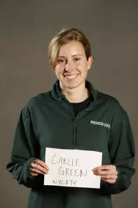 Senior Carlie Green placed third in the 3000m invite at the Meyo Invitational last weekend.