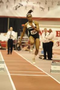 Tori Franklin placed third in the women's triple jump at the 2012 NCAA Indoor Championships at Boise State University.