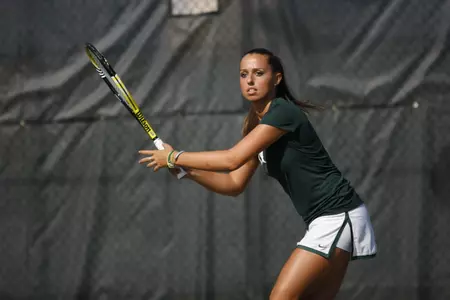 Michaela Silesova and the Spartans will travel to Indiana and Purdue this weekend.