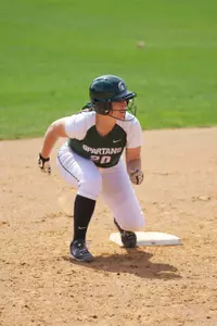 Redshirt freshman Stephanie Sanders owns a team-best .767 slugging percentage.