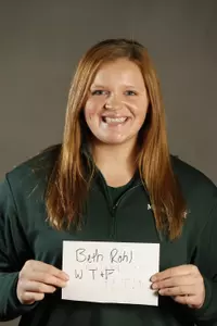 Beth Rohl broke her own school record in the weight throw.