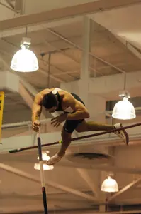 Cliff Miller tied for first in the pole vault on day one of the Raleigh Relays.