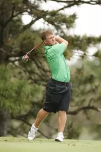 Senior Chris Mory had five birdies today en route to a team-low 2-under par 69.