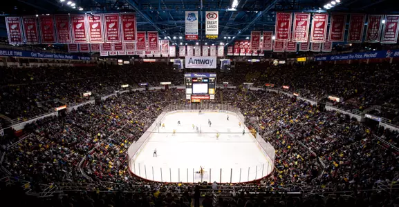 Joe Louis Arena hosts MSU for several games each hockey season