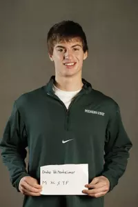 Drake Veitenheimer earned his first collegiate victory in the 1500 meters.