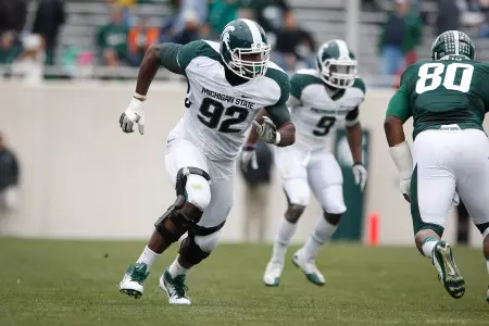 Red-shirt freshman Joel Heath is expected to compete for playing time at defensive end in 2012.