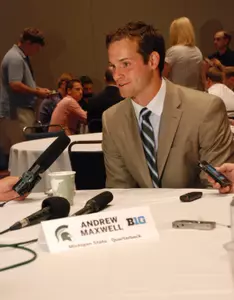 Andrew Maxwell participated in media round-table interviews for two hours Friday in Chicago.
