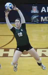 Kristen Kelsay recorded a double-double with 46 assists and 10 digs.