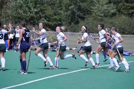 Spartans run onto the field at Maine.
