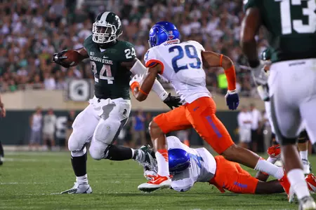 Le'Veon Bell has scored two rushing TDs in each of the last three season openers.