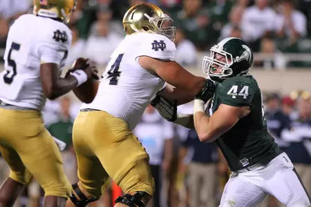 Marcus Rush recorded six tackles against Notre Dame, including two for losses (3 yards).