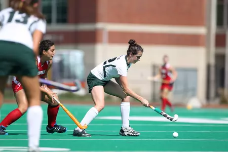Alli Helwig tallied her third defensive save of the season.