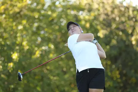 Caroline Powers tied for second at the Mason Rudolph Championship on Sunday.