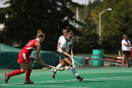 Abby Barker tallied her first assist of the season.