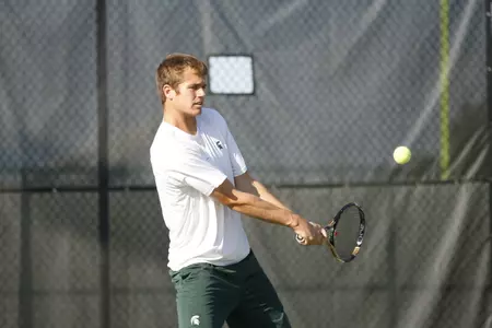 Aaron Pfister will begin match play in the qualifying round at the ITA All-American Championships.