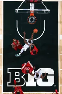 Branden Dawson hit 6-of-7 shots against Nebraska.