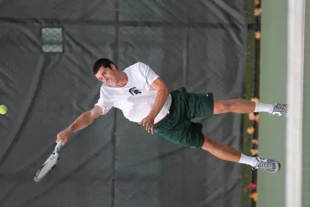 Freshman JP Mullane earned a victory in the No. 4 singles position.