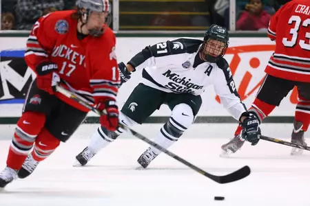 Anthony Hayes will play his final games against Michigan this week.