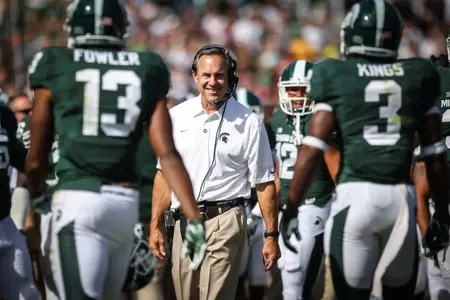 MSU head coach Mark Dantonio and the Spartans open the Big Ten season on Saturday at Iowa.