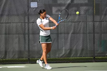 Athena Trouillot lost in the second round 6-0, 2-6, 6-2.