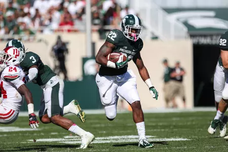 Delton Williams rushed for a career-high 92 yards on 12 carries (7.7 avg.) against Indiana.