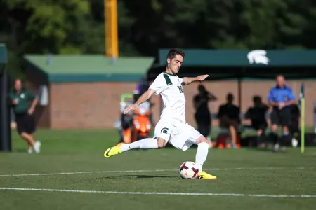 Jay Chapman scored a goal for the Spartans just 13 seconds into the game.