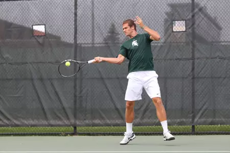 Pfister advanced to the second round in the singles main draw.