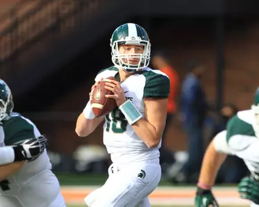 Connor Cook threw for three touchdowns versus Illinois.