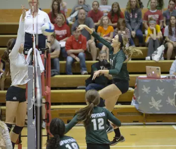 Chloe Reinig had 11 kills against Northwestern