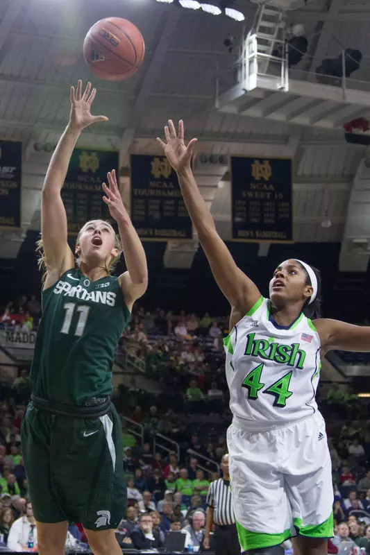 Senior Annalise Pickrel had her first career double-double, while also setting career highs with 12 rebounds and five assists.