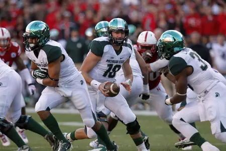 Jeremy Langford ran 32 times for 151 yards against Nebraska.