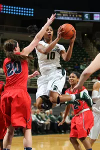 Branndais Agee scored a game- and career-high 17 points tonight versus Detroit.